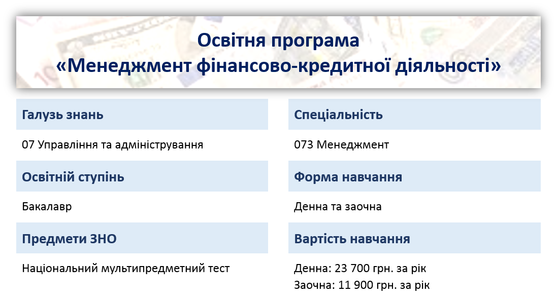 опис спеціальності