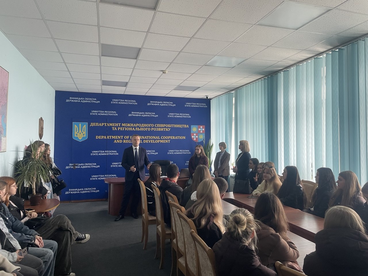 Зустріч студентів ВНТУ з директором Департаменту Ігорем Цехановським