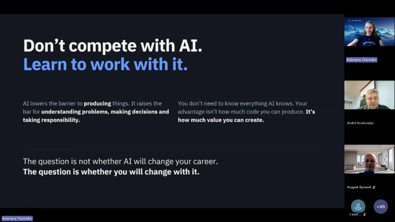Практична експертиза щодо технологій AI від лідерів IT-галузі для здобувачів кафедри КН